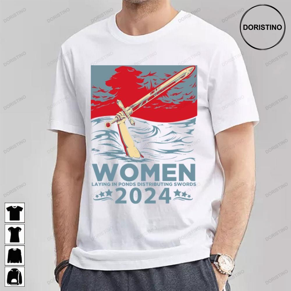 Women Laying In Ponds Distributing Swords 2024 Trending Style